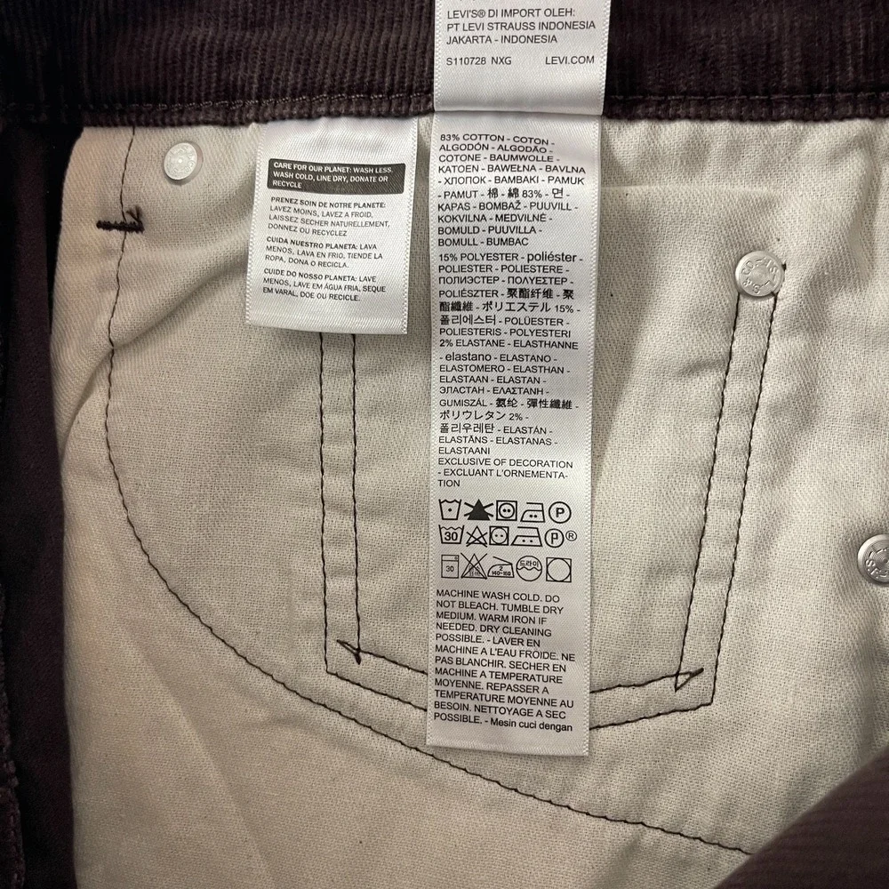 Levis sizing title